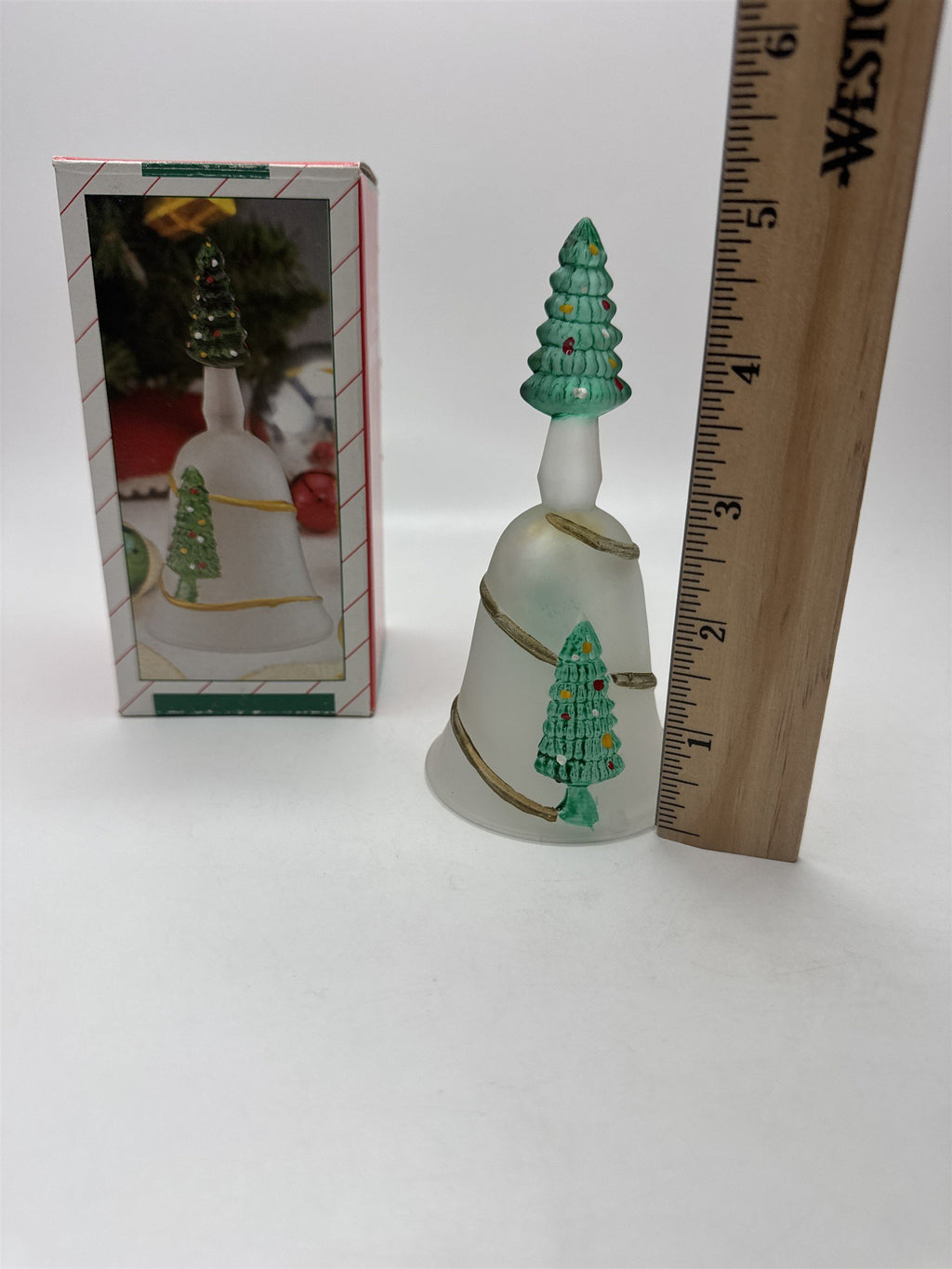 Vintage Jay Import Co Inc 16-1512B Christmas Tree Glass Dinner Bell