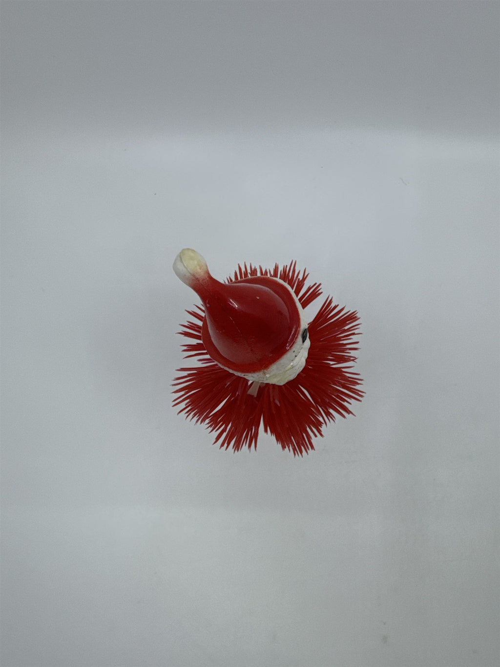 Vintage Plastic Blow Mold Santa Clause Spikey Plastic Burst Christmas Figurine