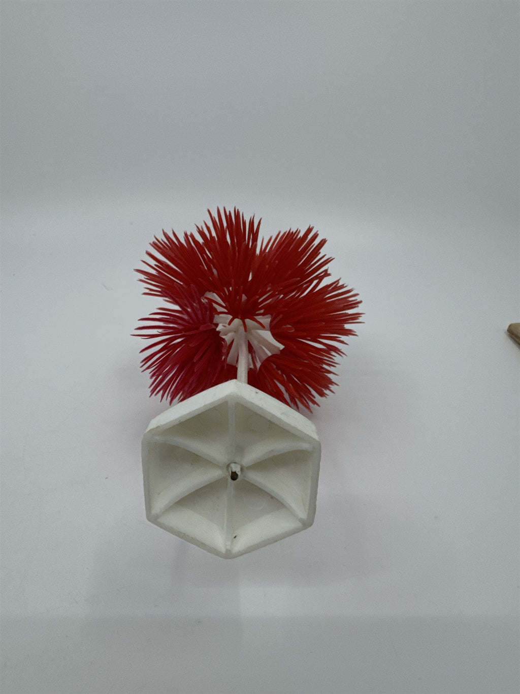 Vintage Plastic Blow Mold Santa Clause Spikey Plastic Burst Christmas Figurine