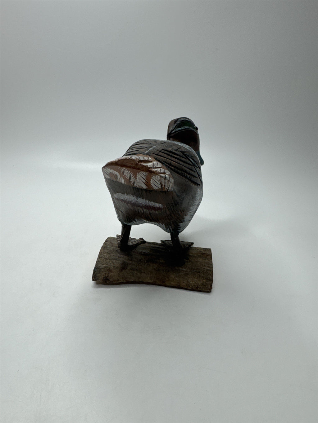 Vintage Wooden Duck Decoy Wood Duck Carved Hand Painted Duck Mallard Figure