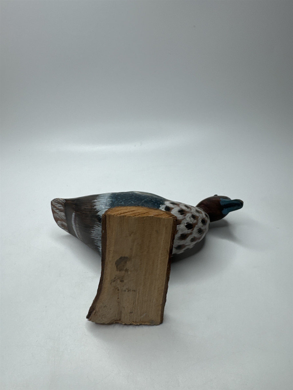 Vintage Wooden Duck Decoy Wood Duck Carved Hand Painted Duck Mallard Figure