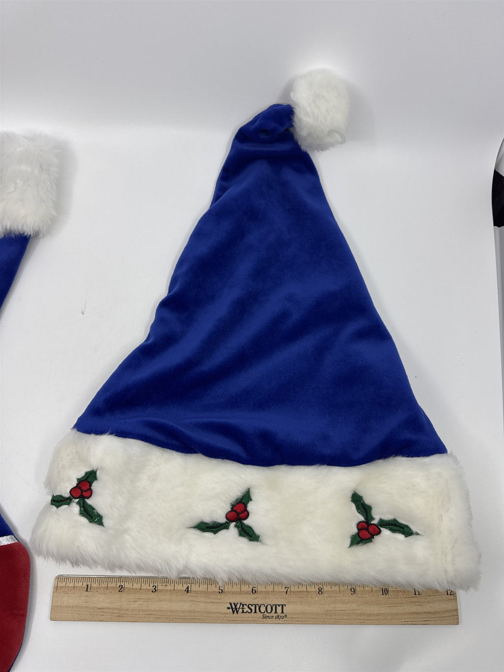 New York Giants NFL Red And Blue Plush Christmas Stocking And Hat Set