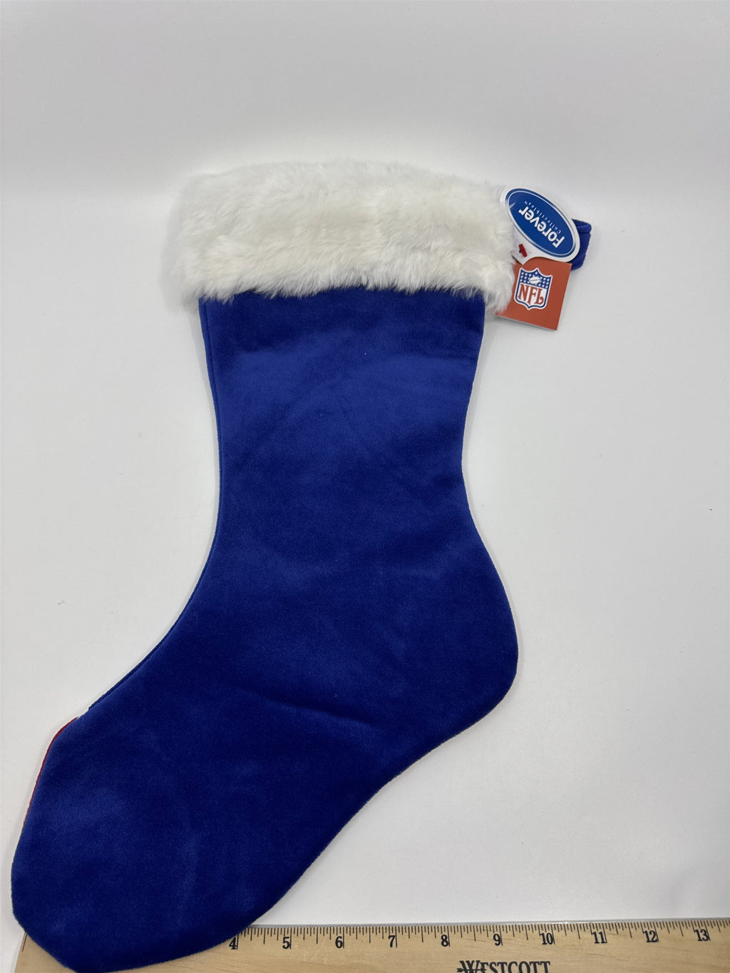 New York Giants NFL Red And Blue Plush Christmas Stocking And Hat Set