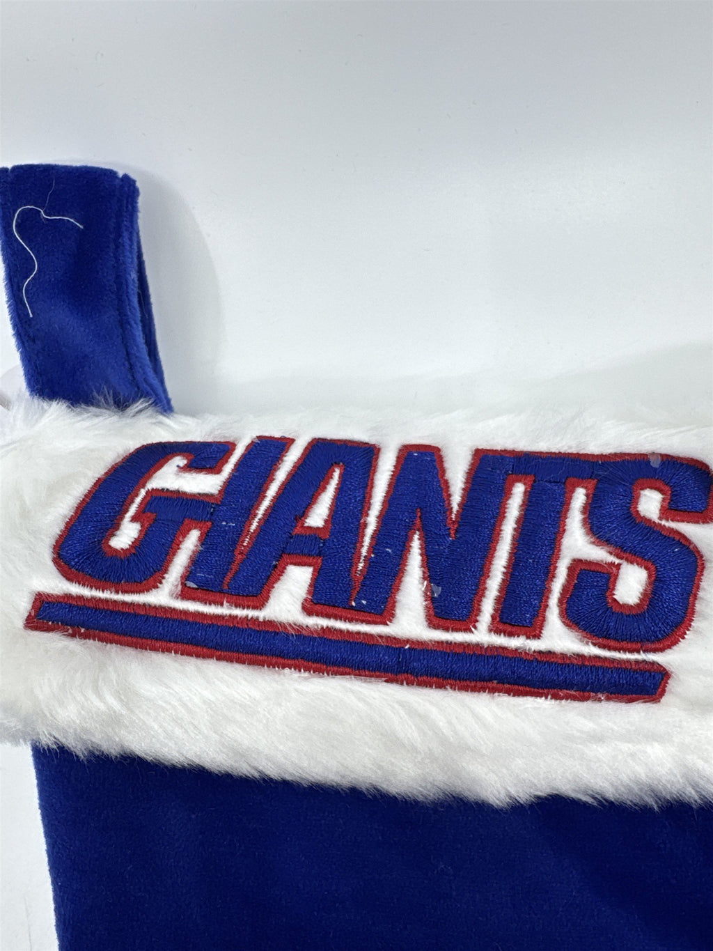 New York Giants NFL Red And Blue Plush Christmas Stocking And Hat Set