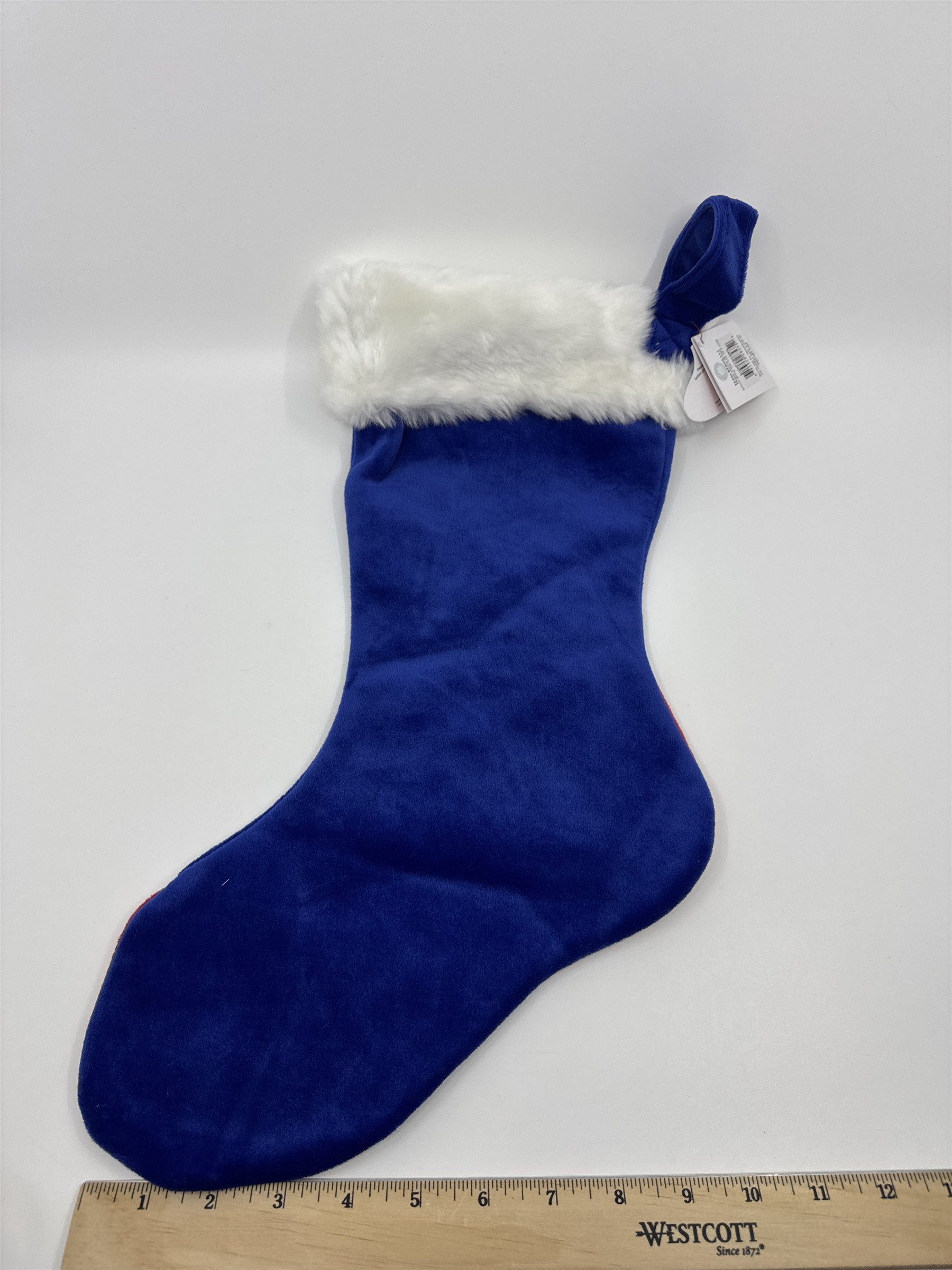 New York Giants NFL Red And Blue Plush Christmas Stocking And Hat Set