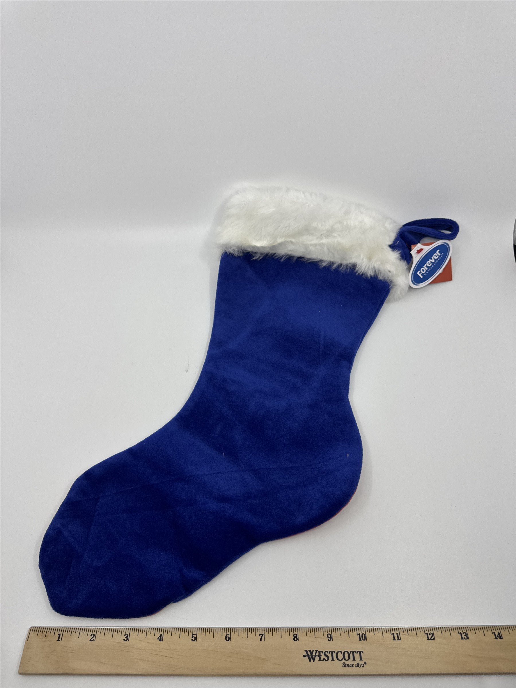 New York Giants NFL Red And Blue Plush Christmas Stocking And Hat Set