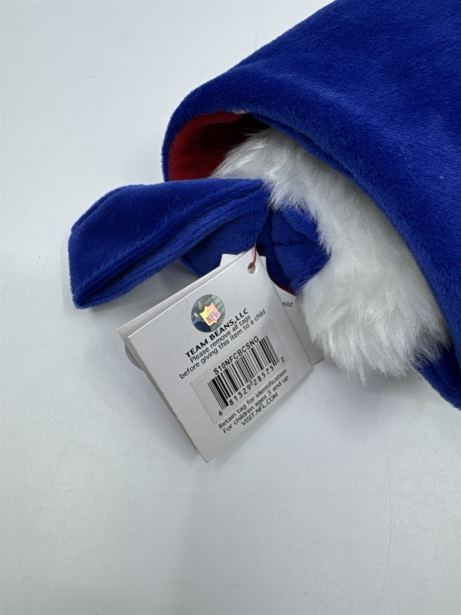 New York Giants NFL Red And Blue Plush Christmas Stocking And Hat Set