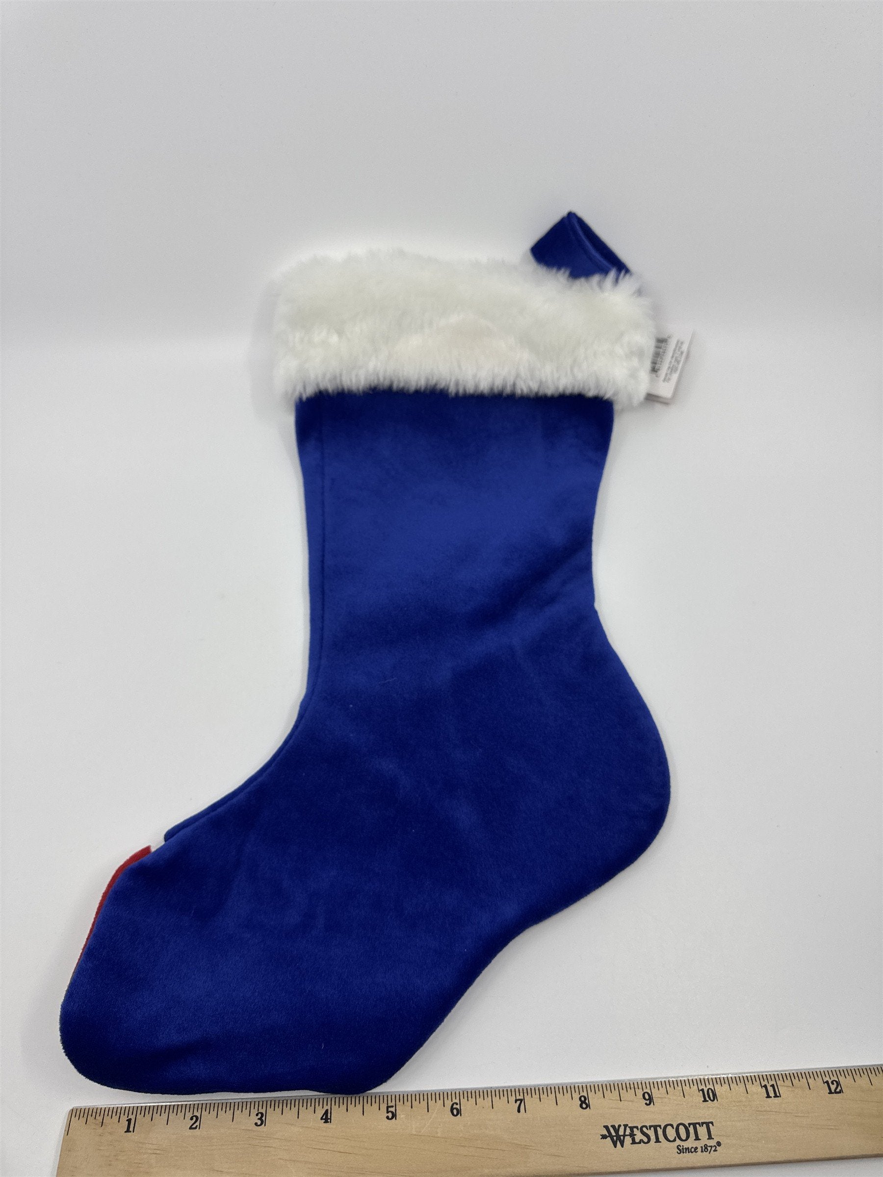 New York Giants NFL Red And Blue Plush Christmas Stocking And Hat Set