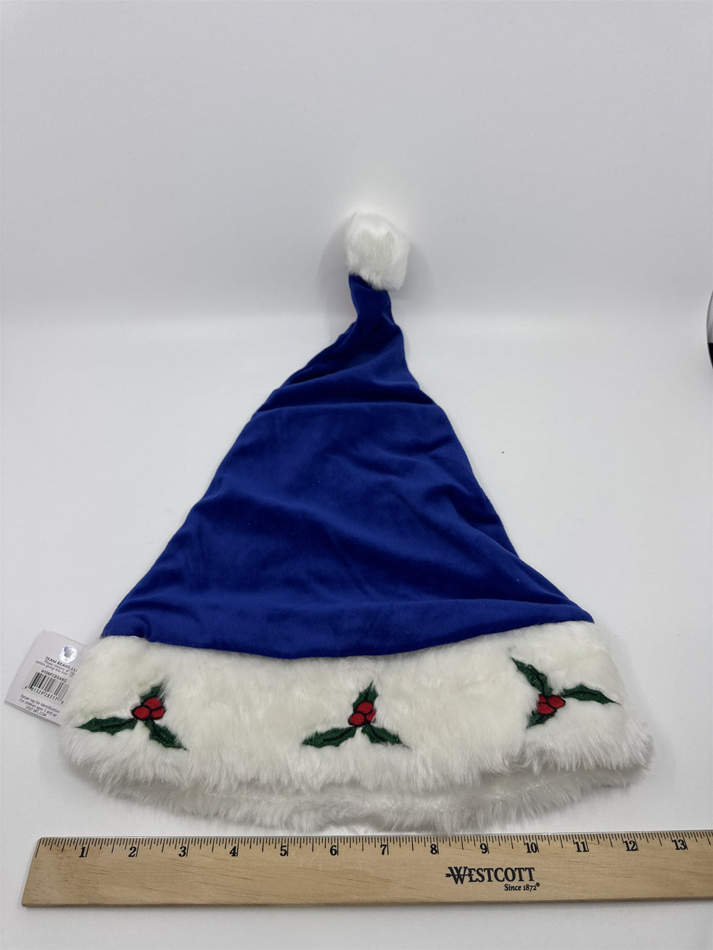 New York Giants NFL Red And Blue Plush Christmas Stocking And Hat Set