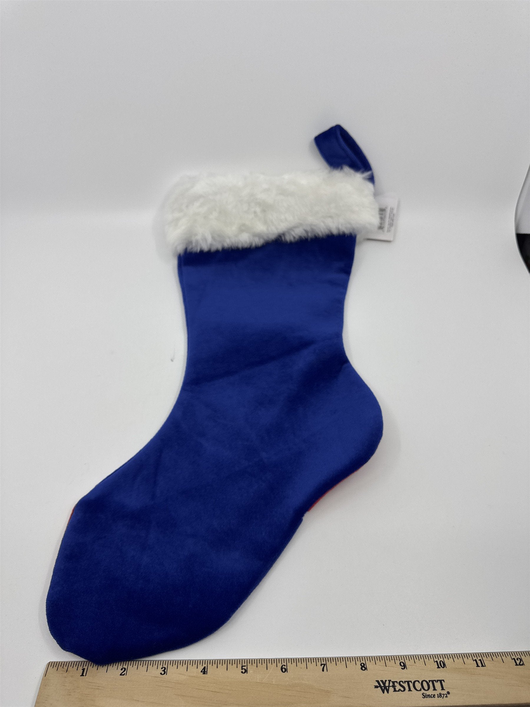 New York Giants NFL Red And Blue Plush Christmas Stocking And Hat Set