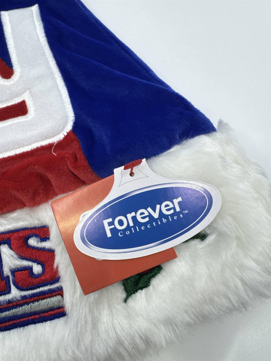 New York Giants NFL Red And Blue Plush Christmas Stocking And Hat Set