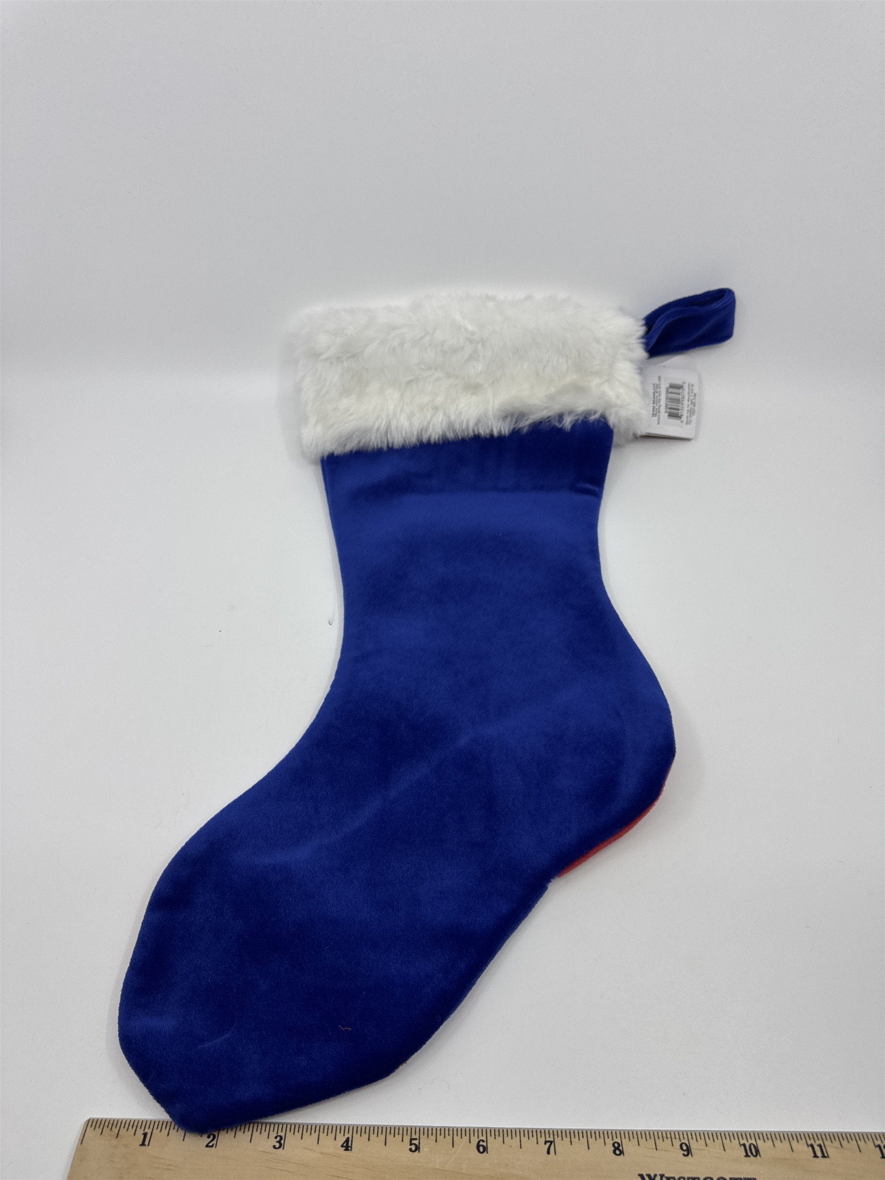 New York Giants NFL Red And Blue Plush Christmas Stocking And Hat Set