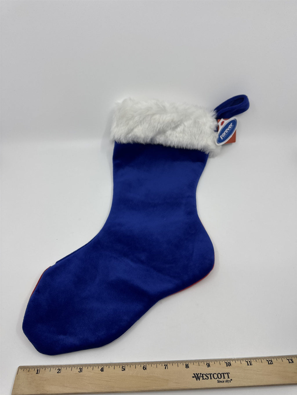 New York Giants NFL Red And Blue Plush Christmas Stocking And Hat Set