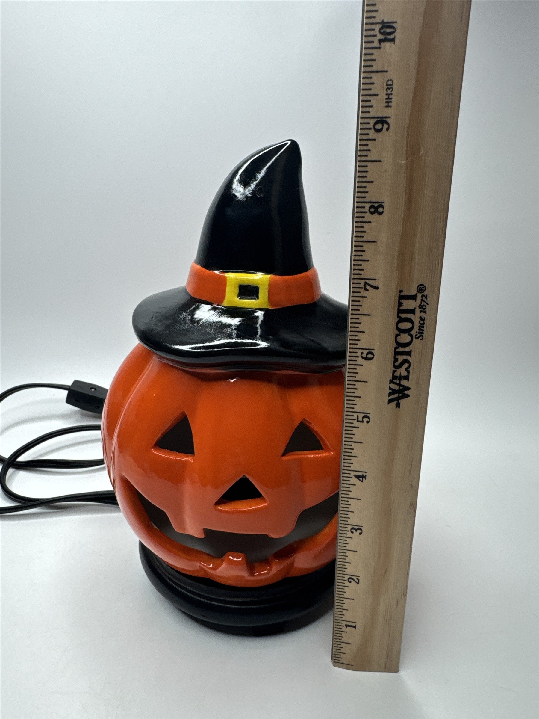 Vintage Halloween Light Up Jack-O-Lantern Home Decor Pumpkin Light