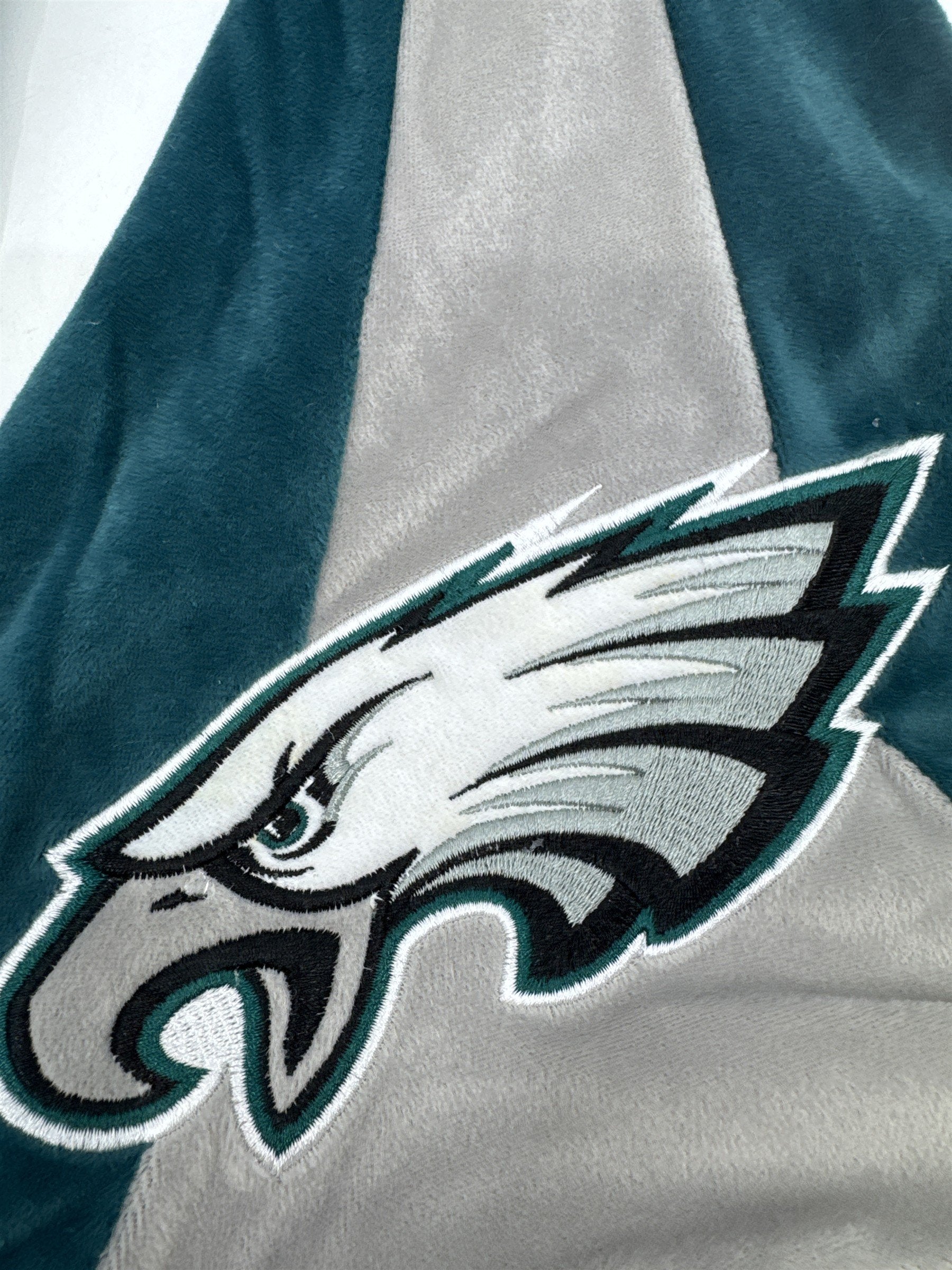 Philadelphia Eagles NFL Green And Grey Plush Christmas Stocking And Hat Set