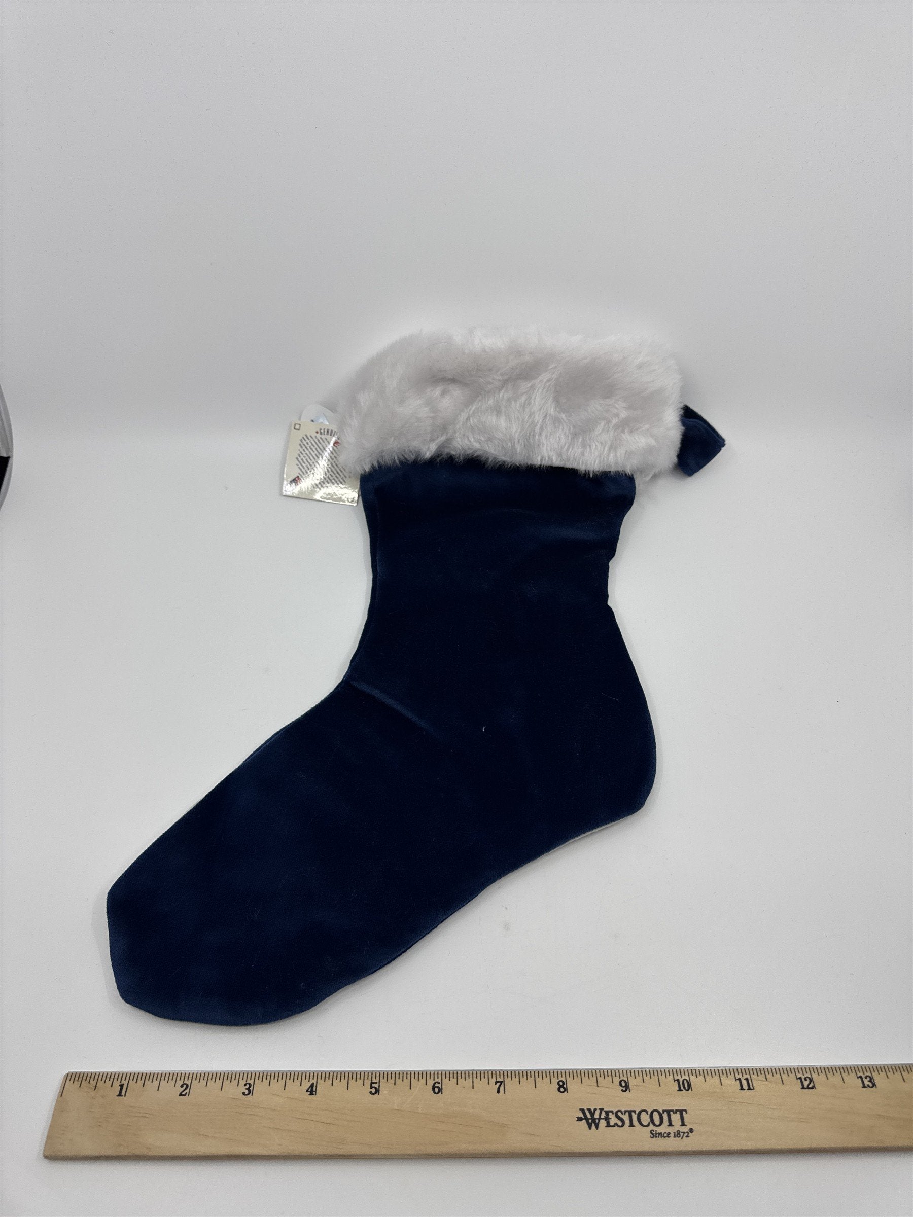 New York Yankees MLB Blue And Grey Plush Christmas Stocking And Hat Set