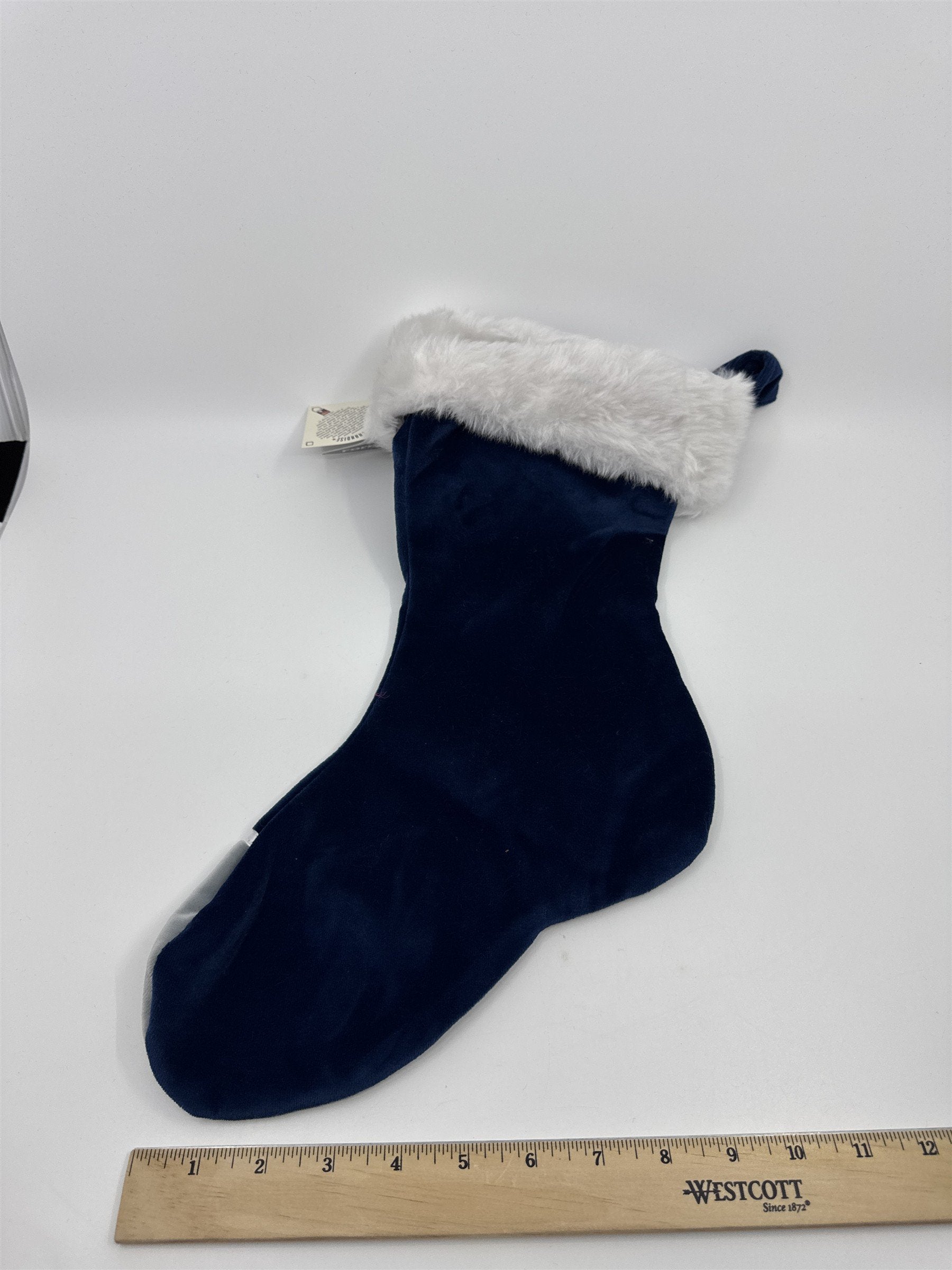 New York Yankees MLB Blue And Grey Plush Christmas Stocking And Hat Set