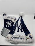 New York Yankees MLB Blue And Grey Plush Christmas Stocking And Hat Set