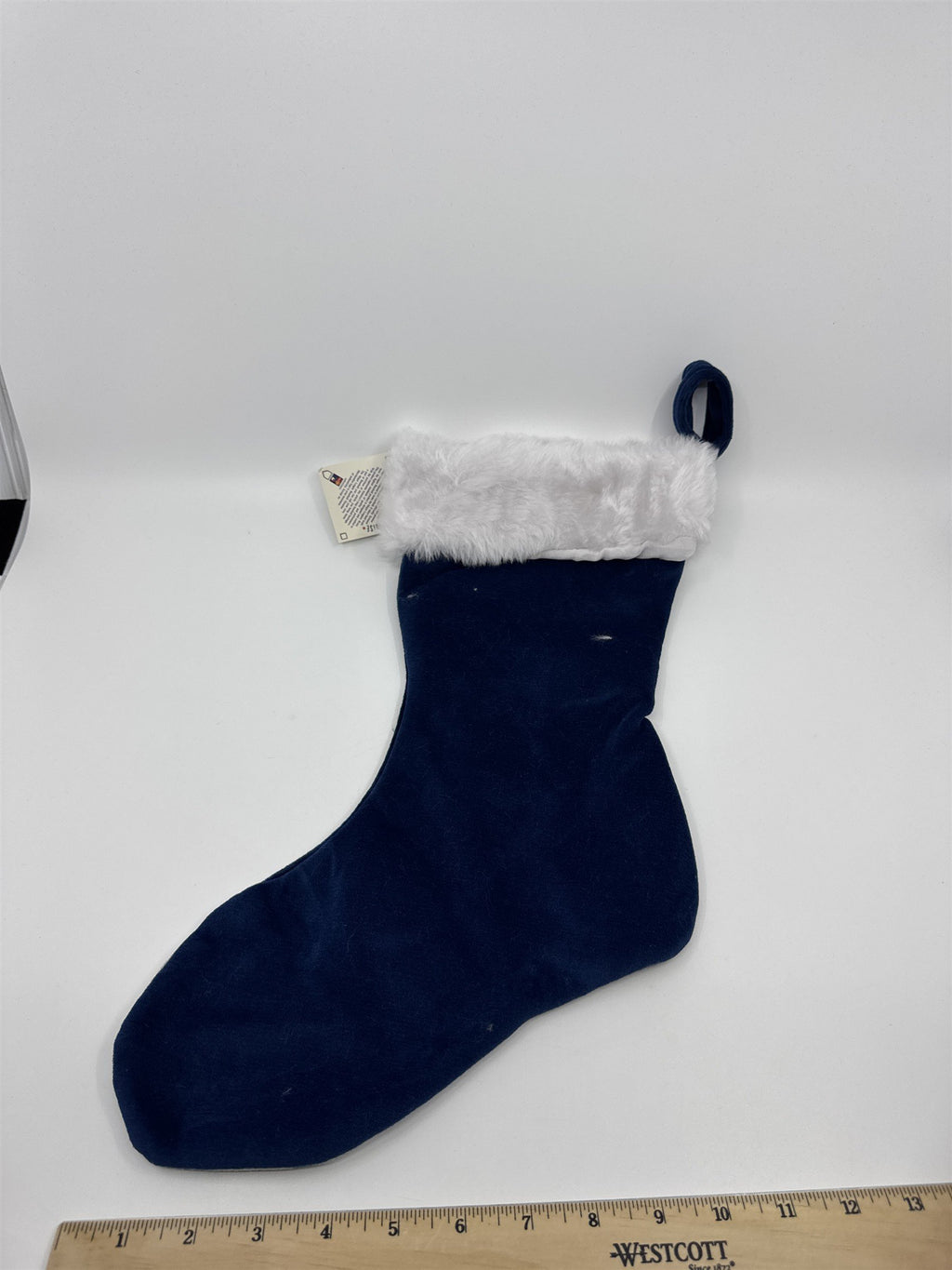 New York Yankees MLB Blue And Grey Plush Christmas Stocking And Hat Set