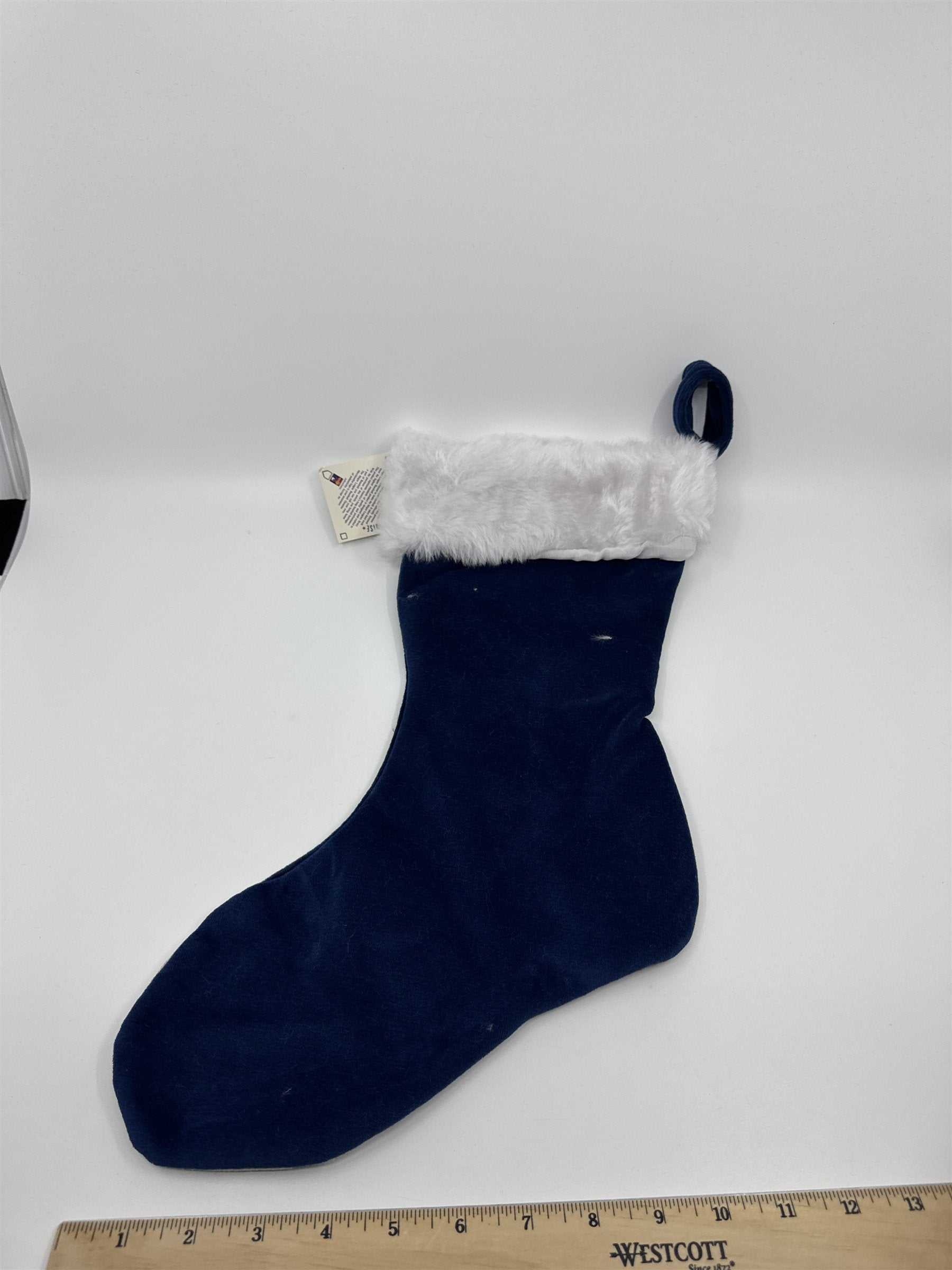 New York Yankees MLB Blue And Grey Plush Christmas Stocking And Hat Set