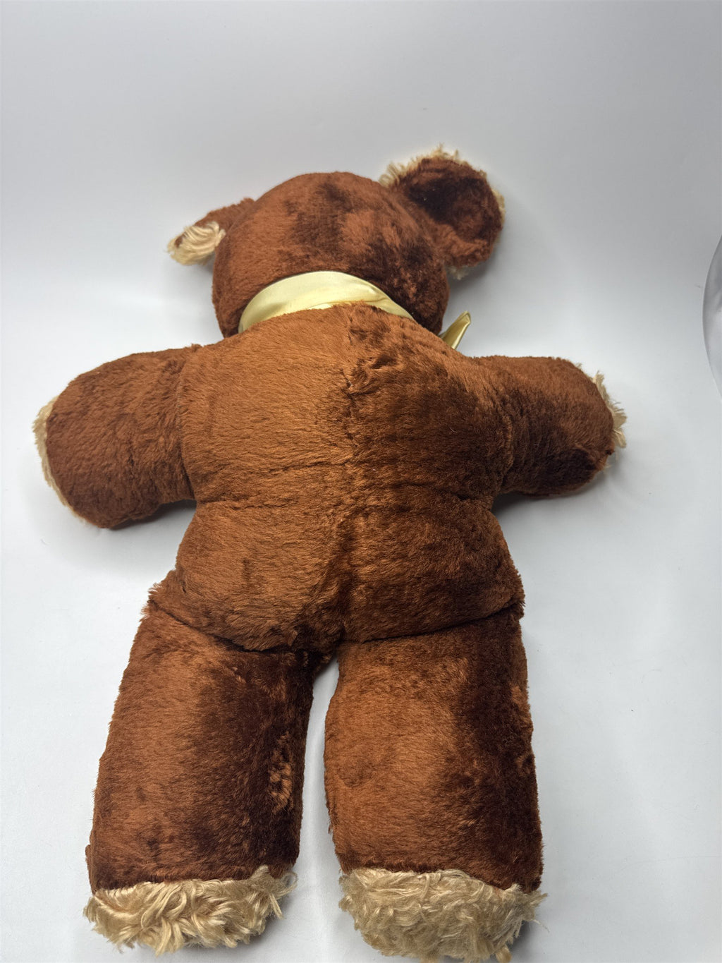 Vintage 18" Rubber Face Plush Teddy Bear Googly Eyes 1950s 1960s Anthropomorphic
