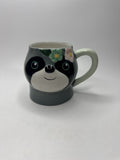 Cute Sloth Mug with Floral Adornment Big Eyes Sloth Mug by Boston Warehouse 18oz