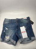 NWT Celebrity Pink Mid-Rise The Sugar 7/28 Jean Shorts Distressed Ripped