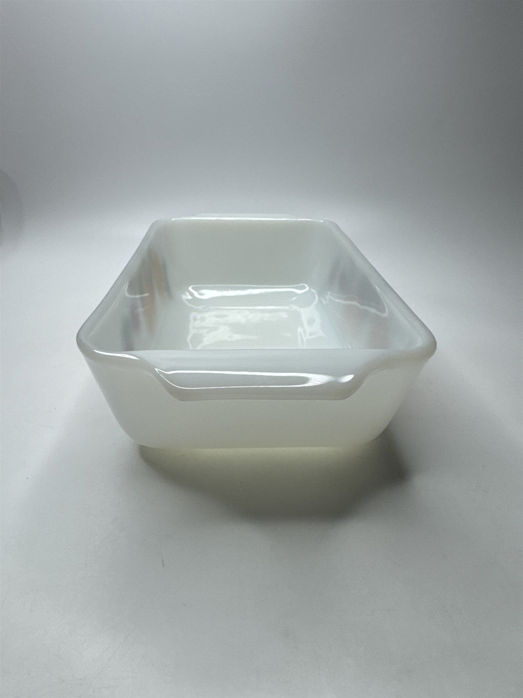 VTG Fire King 1 Qt Loaf Pan Baking Dish Painted Peaches & Apples