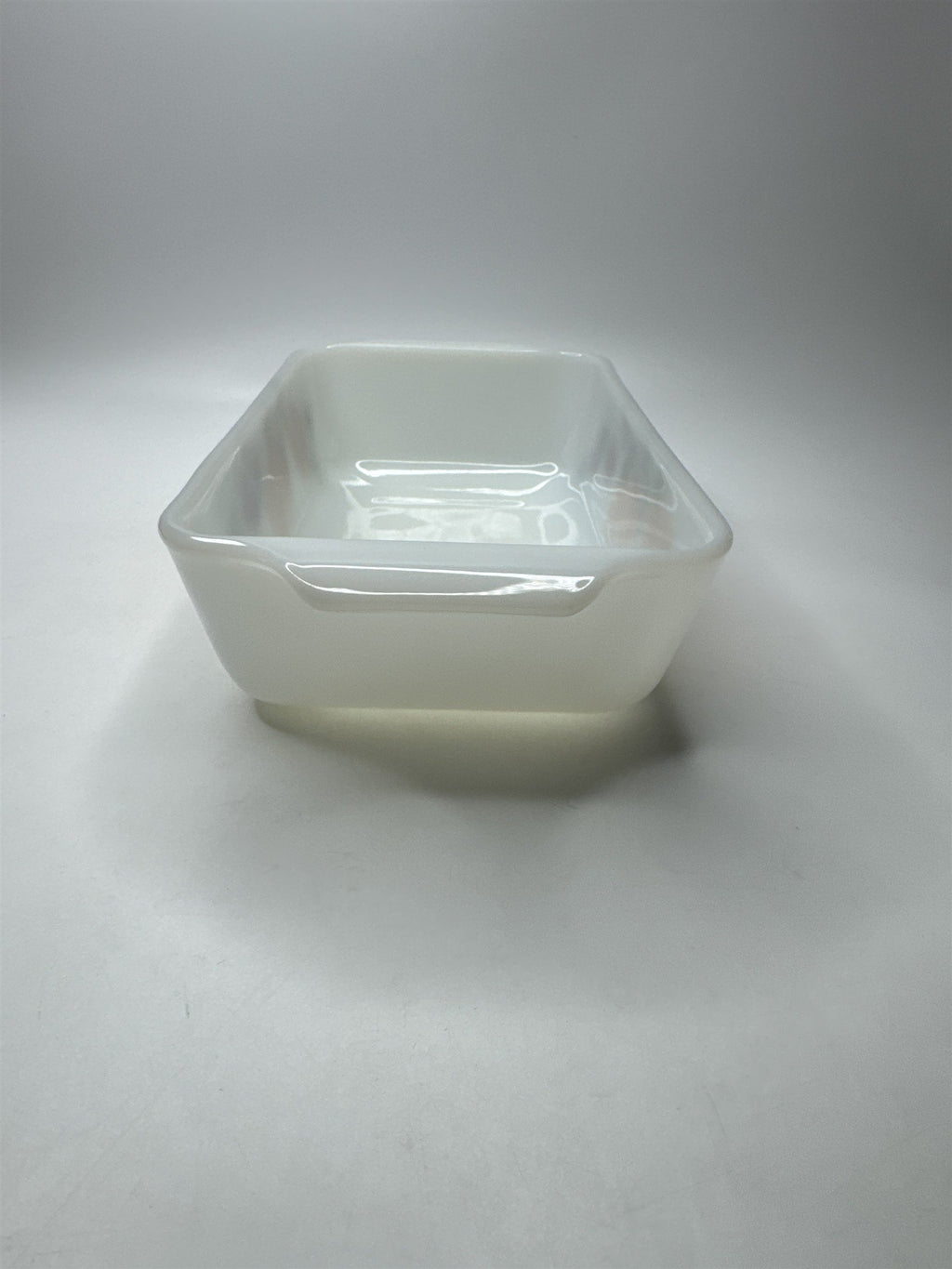 VTG Fire King 1 Qt Loaf Pan Baking Dish Painted Peaches & Apples