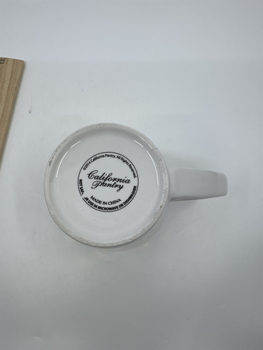California Pantry Gold And White Polka Dot Coffee Drinking Mug