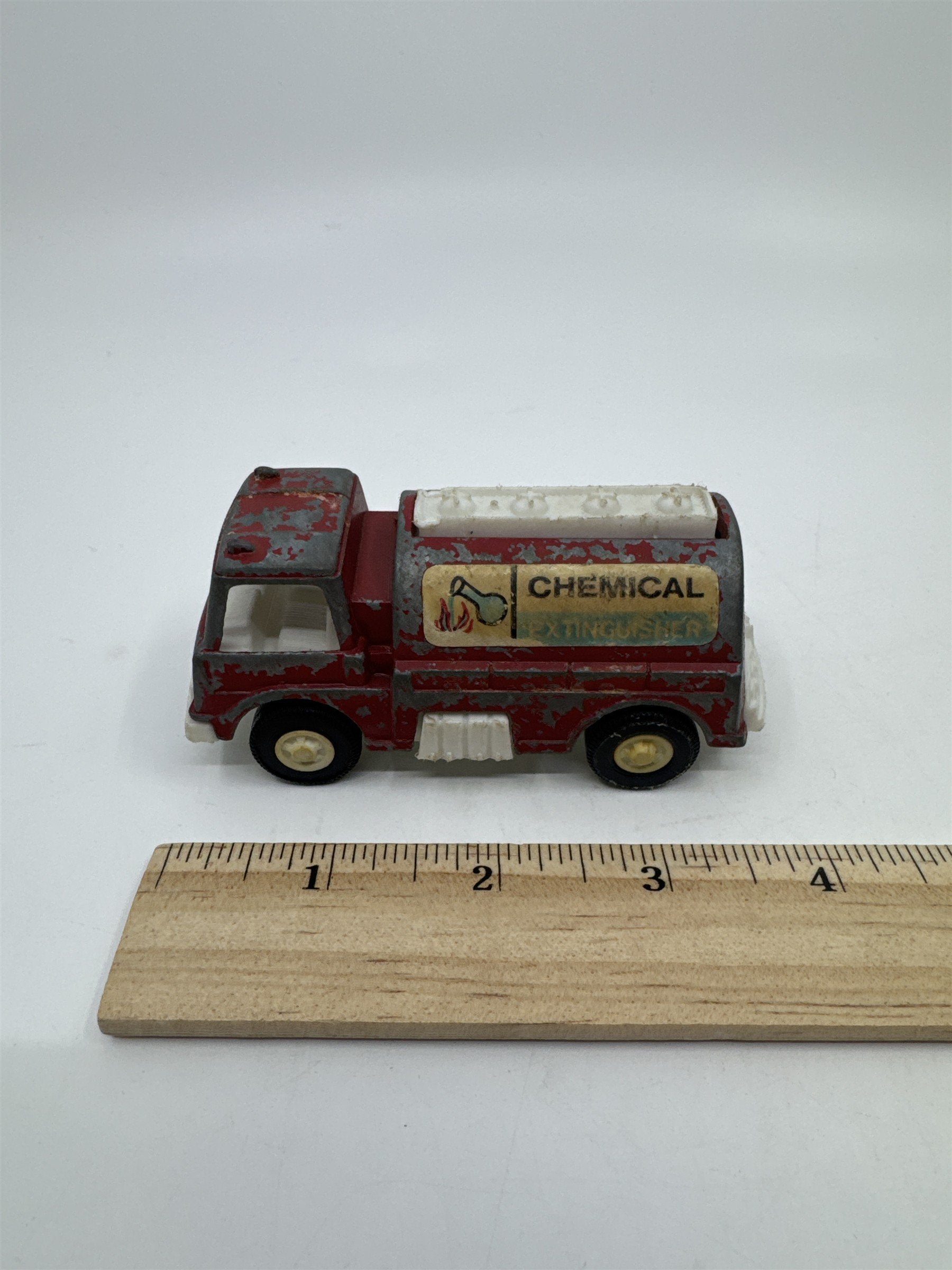 Vintage Tootsie Toy Red Chemical Extinguisher Fire Truck