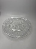 Vintage Federal Glass Heritage Sandwich Glass 11.5" Cake Plate Serving Platter