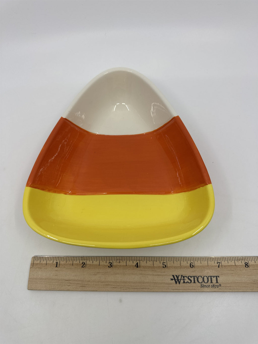 Halloween Candy Corn Shaped Bowl/Dish Decorative Halloween Serving Bowl