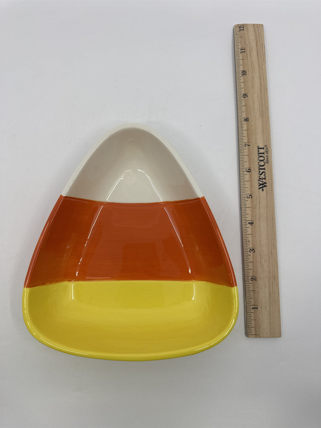 Halloween Candy Corn Shaped Bowl/Dish Decorative Halloween Serving Bowl