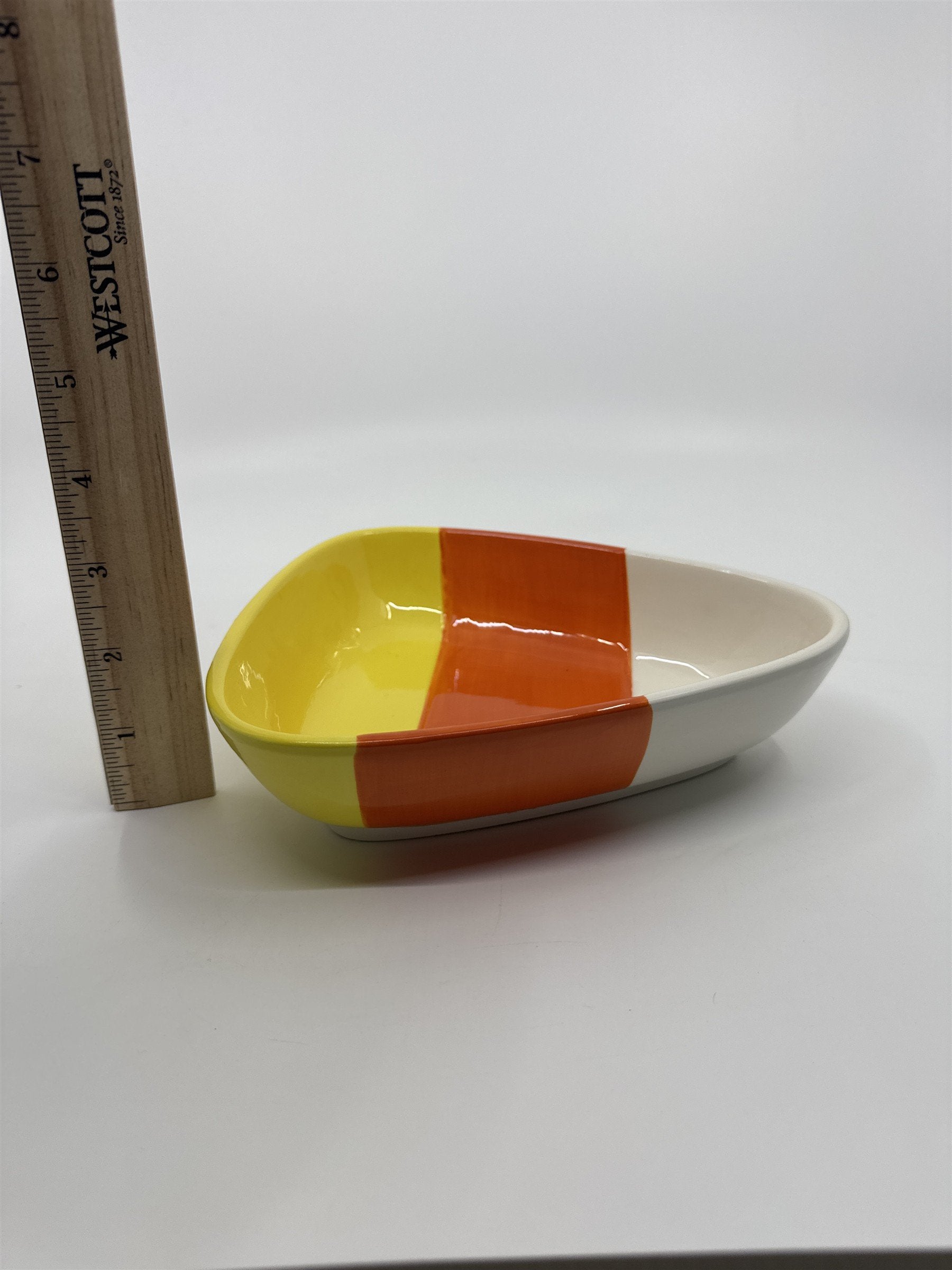 Halloween Candy Corn Shaped Bowl/Dish Decorative Halloween Serving Bowl