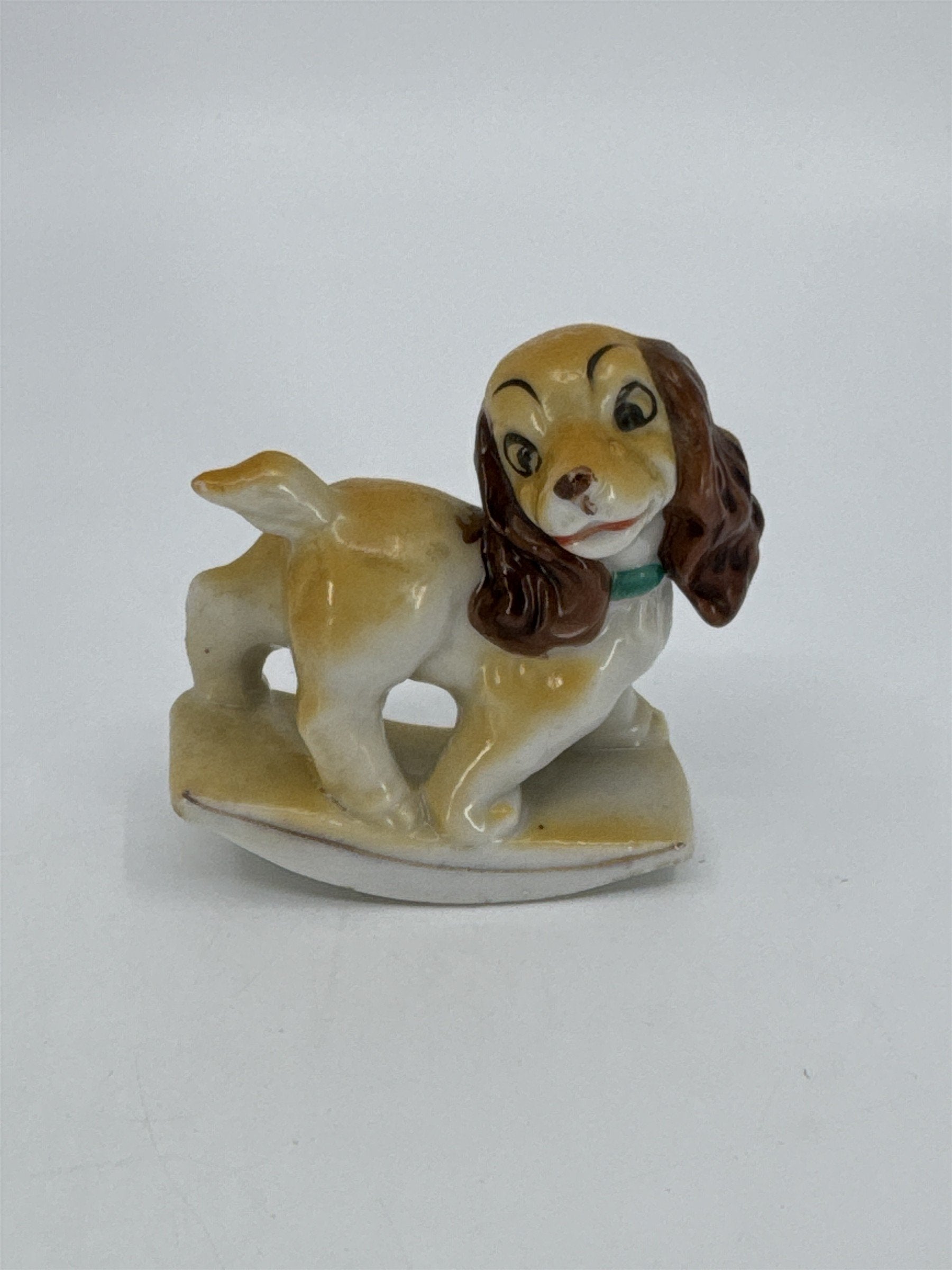 Vintage Decorative Rocking Cocker Spaniel Porcelain Figurine Made In Japan