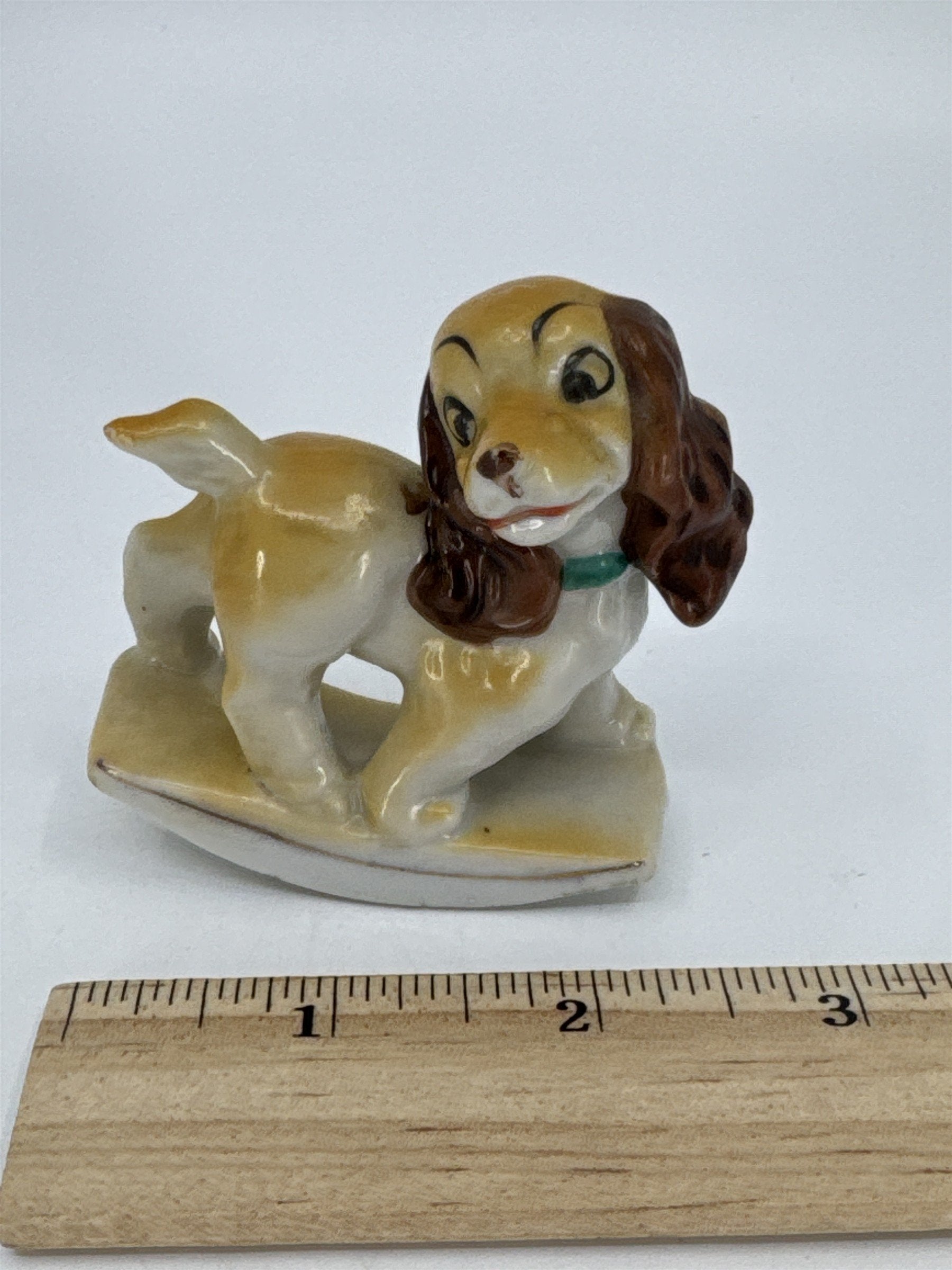 Vintage Decorative Rocking Cocker Spaniel Porcelain Figurine Made In Japan