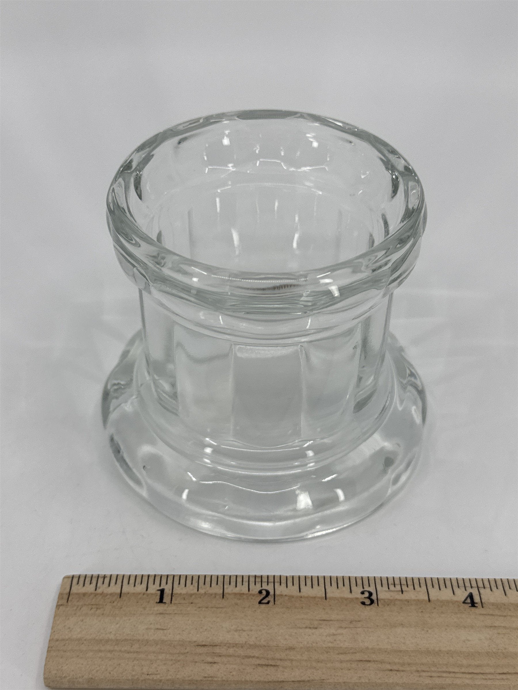 Home Interiors Glass Votive Pillar Candle Holder Decorative Elegant Votive