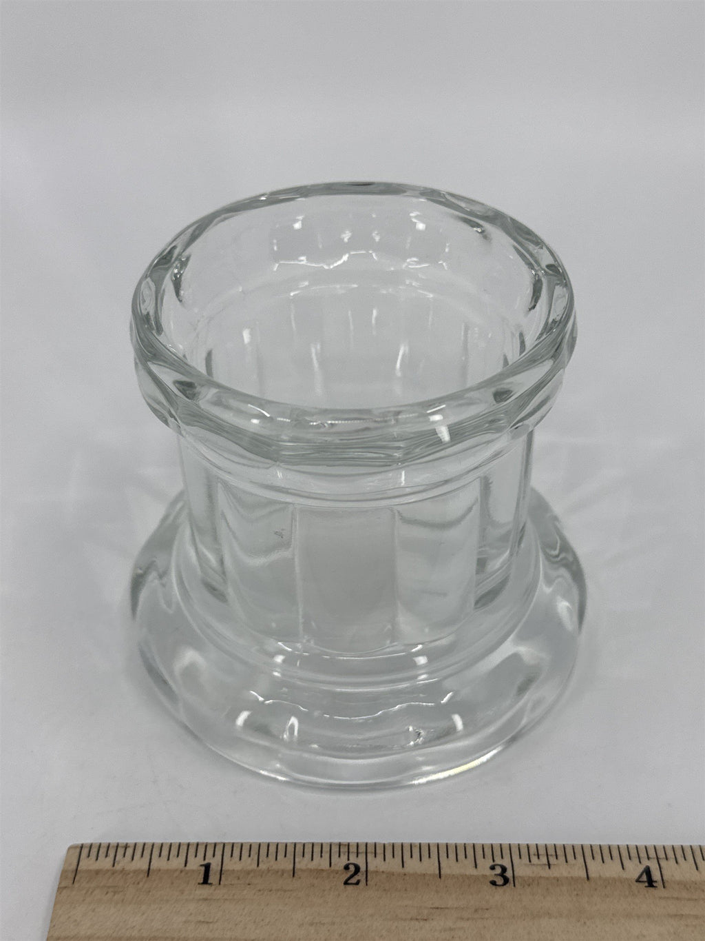 Home Interiors Glass Votive Pillar Candle Holder Decorative Elegant Votive