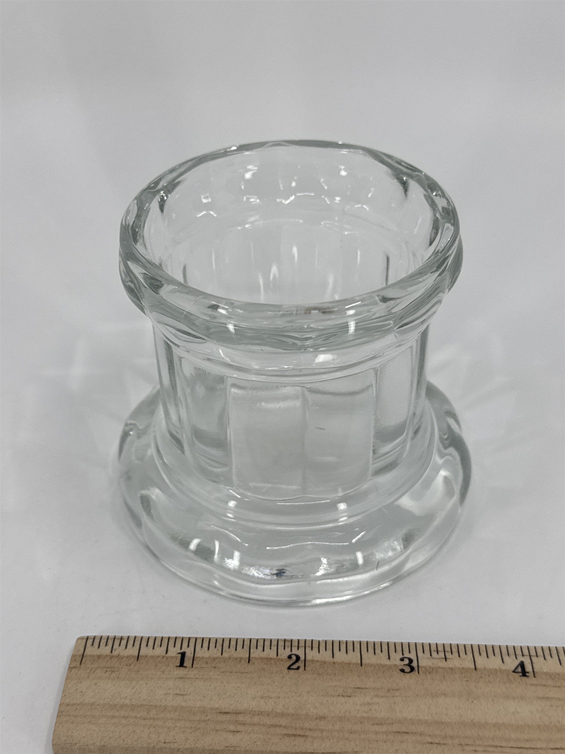 Home Interiors Glass Votive Pillar Candle Holder Decorative Elegant Votive