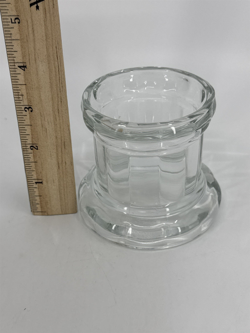 Home Interiors Glass Votive Pillar Candle Holder Decorative Elegant Votive