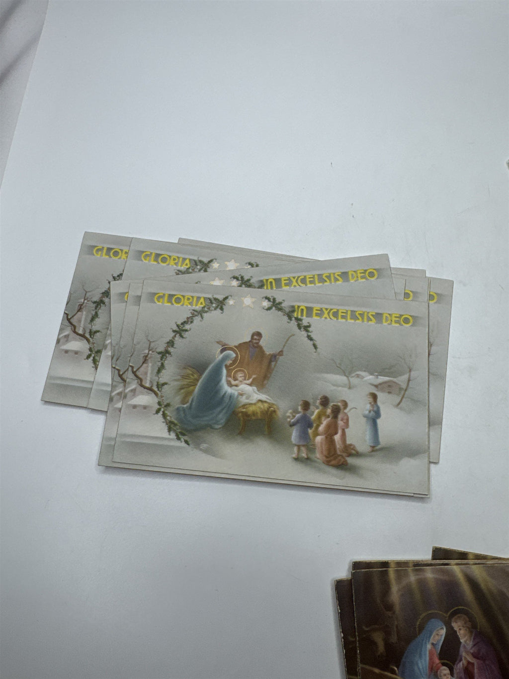 Vtg 30 Christmas Postcards Lux Series Printed in Italy Holiday Lot