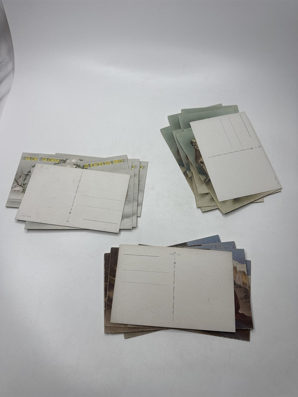 Vtg 30 Christmas Postcards Lux Series Printed in Italy Holiday Lot