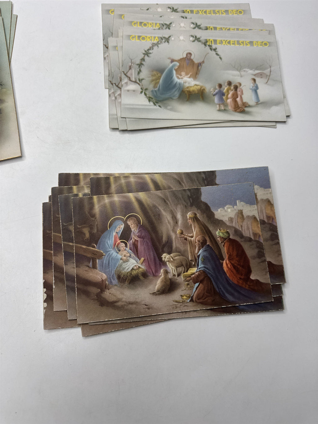 Vtg 30 Christmas Postcards Lux Series Printed in Italy Holiday Lot