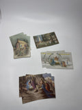 Vtg 17 Christmas Postcards Lux Series Printed in Italy Holiday Lot