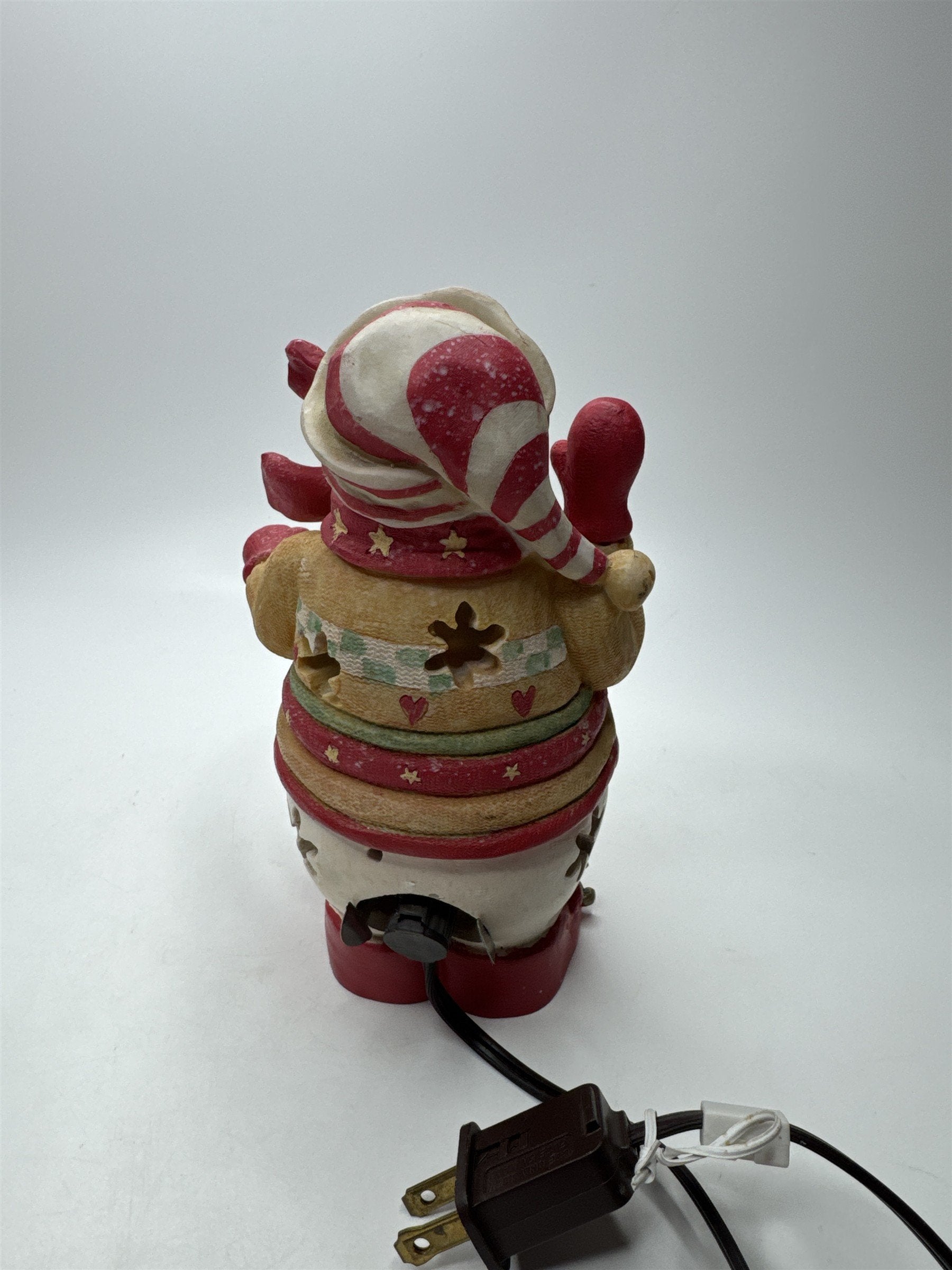 Vintage Crazy Mountain Christmas Snowman Nightlight Lamp Decorative Multicolor