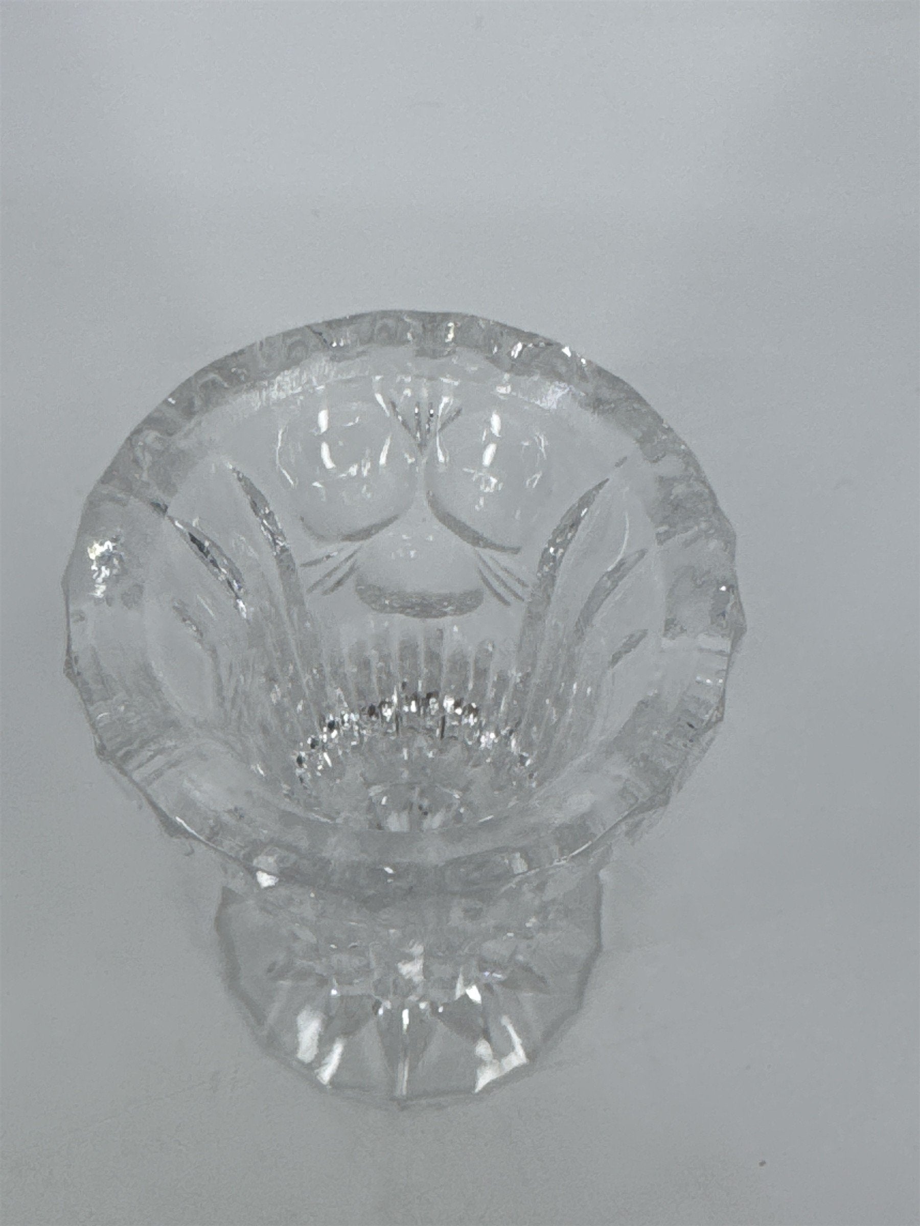 Vintage Small Clear Crystal Vase/Toothpick Holder Elegant Dinnerware
