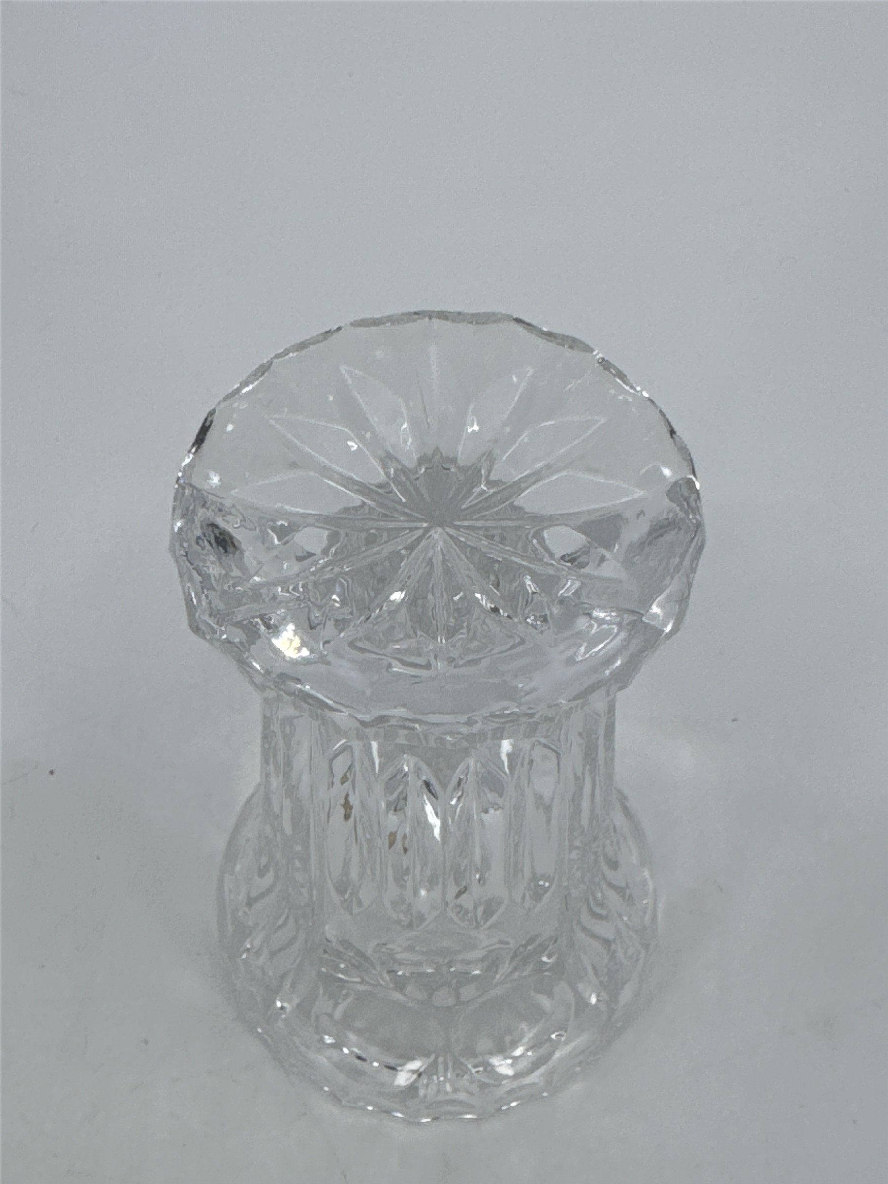 Vintage Small Clear Crystal Vase/Toothpick Holder Elegant Dinnerware