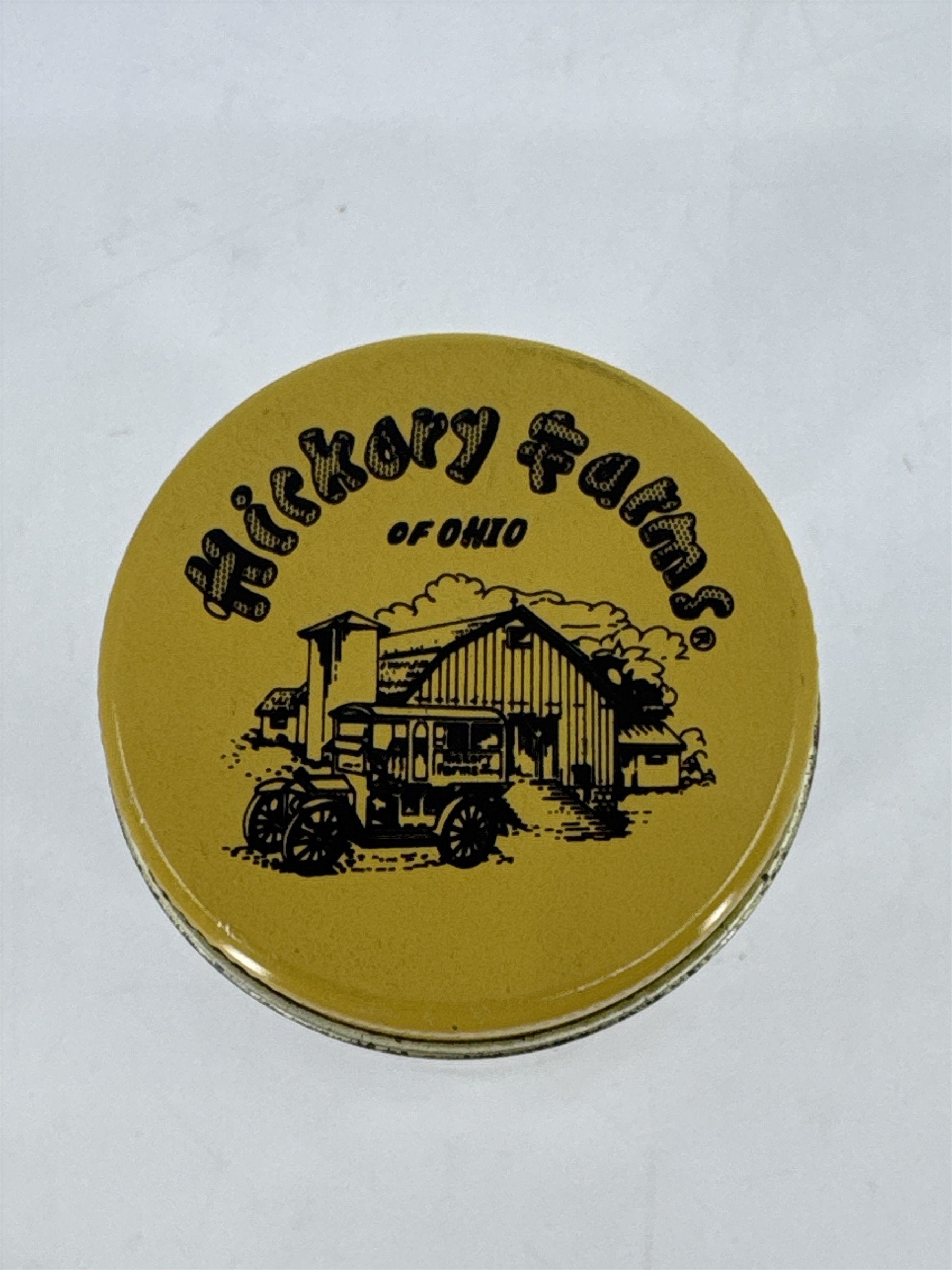 Vintage Hickory Farms Of Ohio 3 Oz. Empty Dijon Mustard Glass Jar