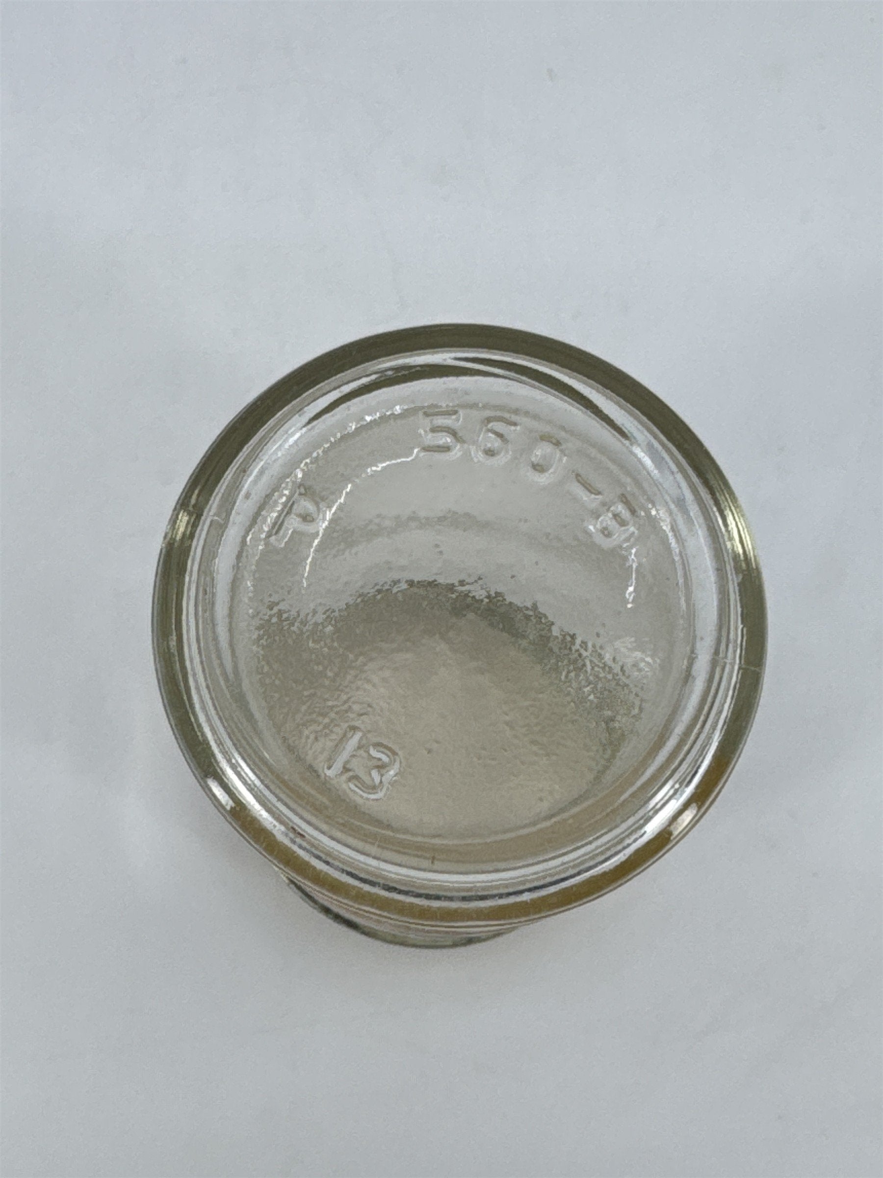 Vintage Hickory Farms Of Ohio 3 Oz. Empty Dijon Mustard Glass Jar